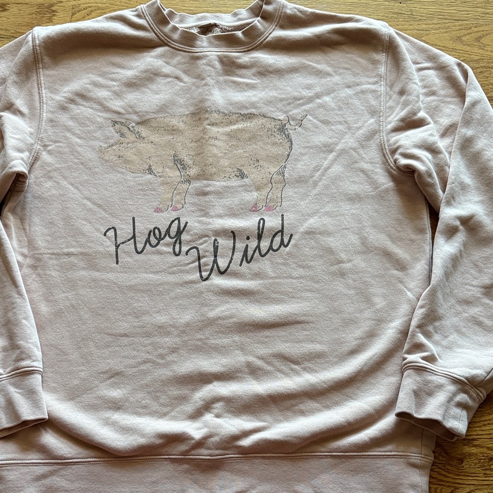 Hog Wild Kids Sweatshirt - Pink
